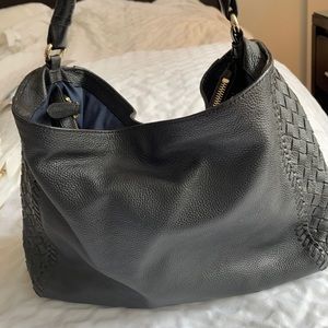 COPY - Cole Haan Leather Tote with weave siding